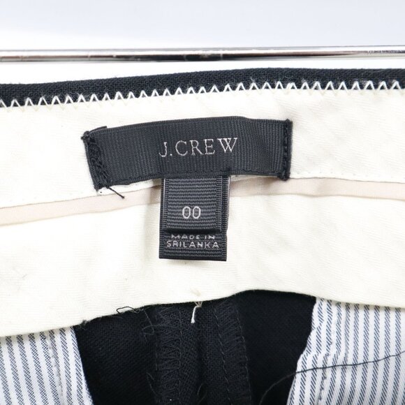 J. Crew Wool Pants Womens 00 Black Classic Capsule Professional Polished NWOT - Picture 2 of 16